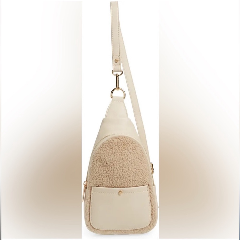 Mali + Lili Gwen Mixed Media Water Resistant Sling Bag